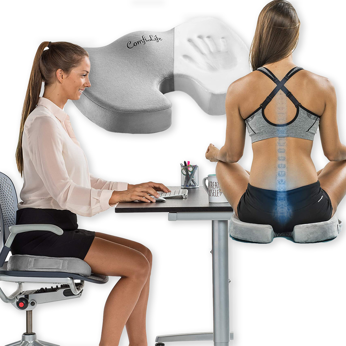 This Highly Rated Chair Cushion Helps With My Sciatica — And It's