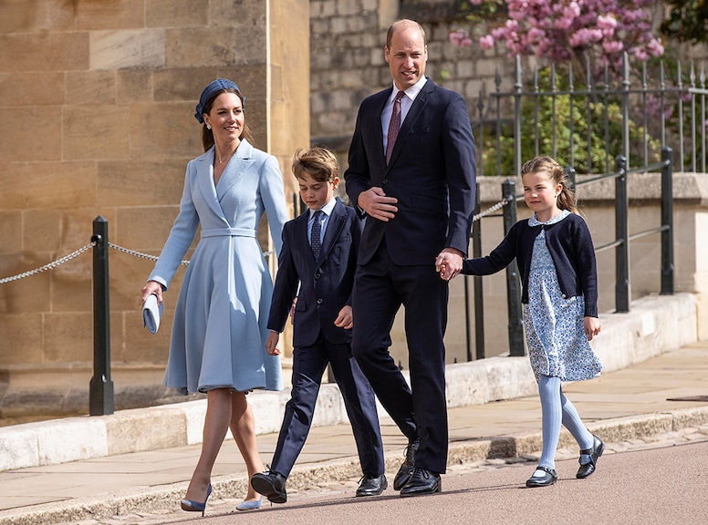 Kate Middleton, Prince William, Princess Charlotte, Prince George, Easter Service