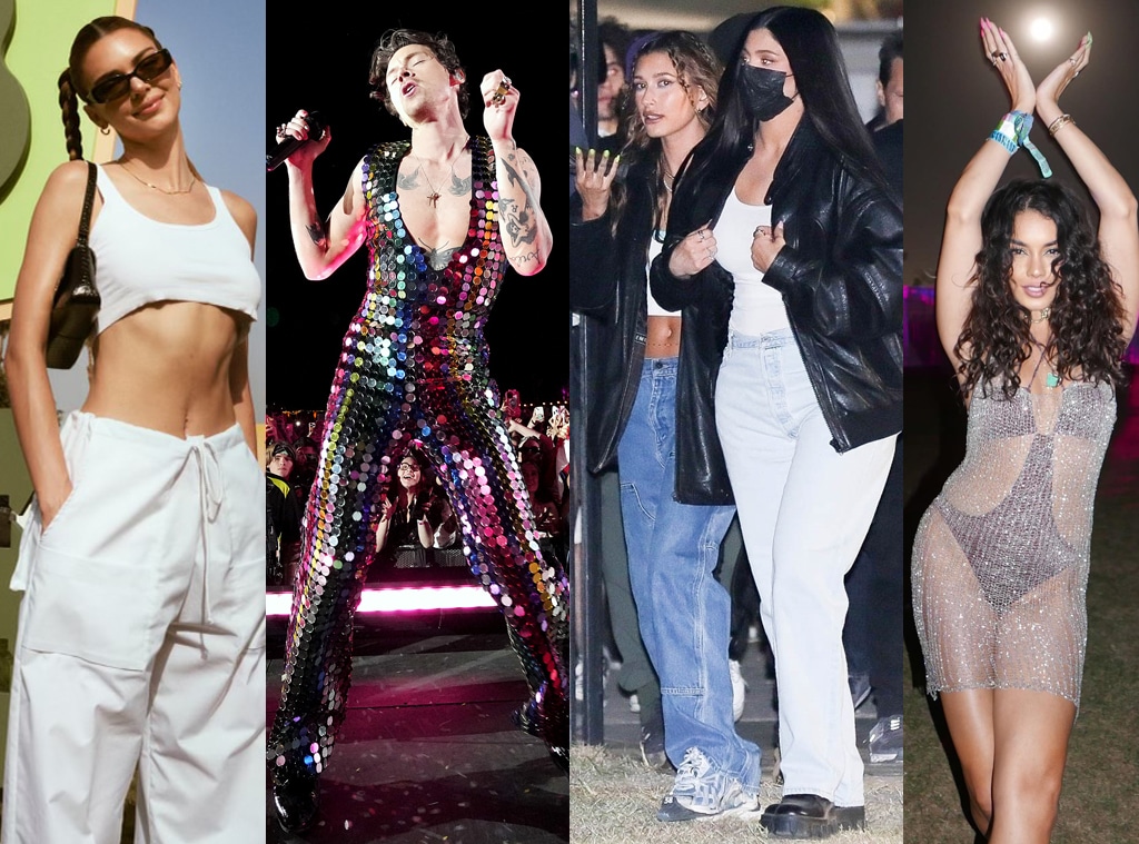 2022 Coachella Fashion, Kendall Jenner, Harry Styles, Kylie Jenner, Hailey ...