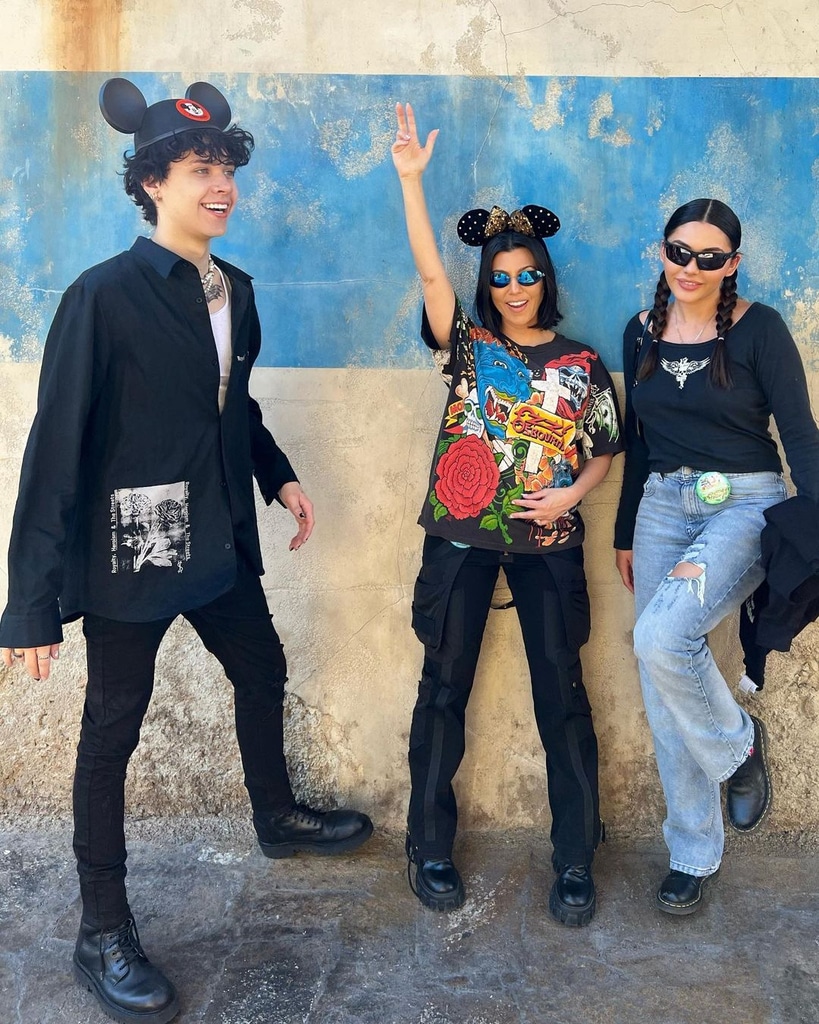 Kourtney Kardashian, Travis Barker, Disneyland, Instagram