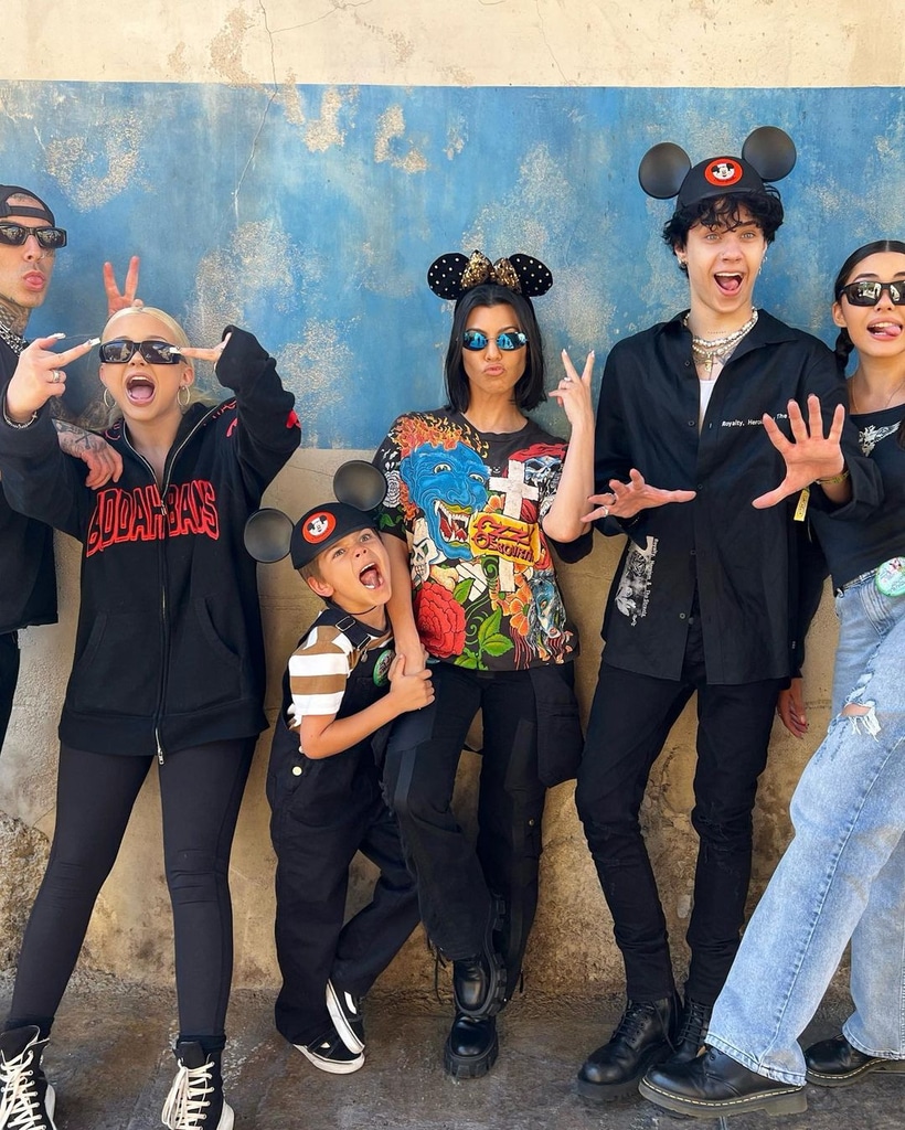 Kourtney Kardashian, Travis Barker, Disneyland, Instagram
