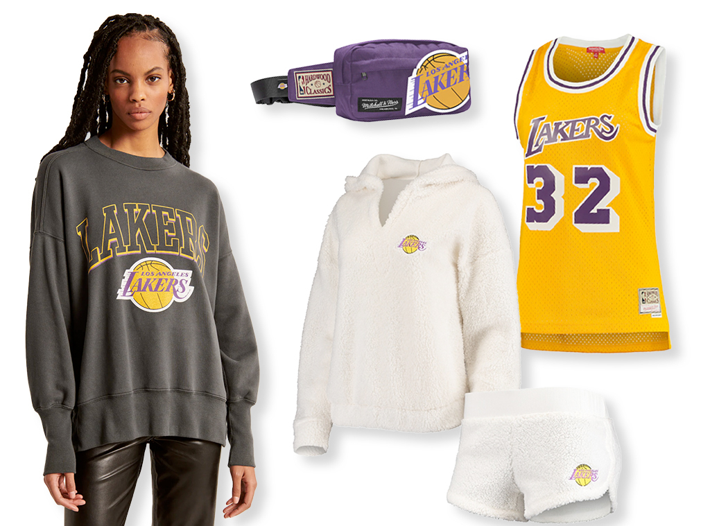 Los Angeles Lakers New Era Hoodie Sleeveless T-Shirt - Purple