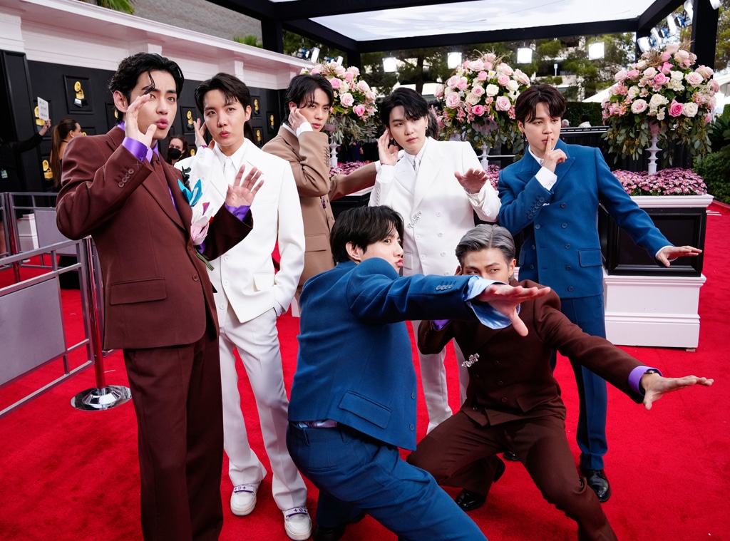 BTS, 2022 Grammys, 2022 Grammy Awards, Candids