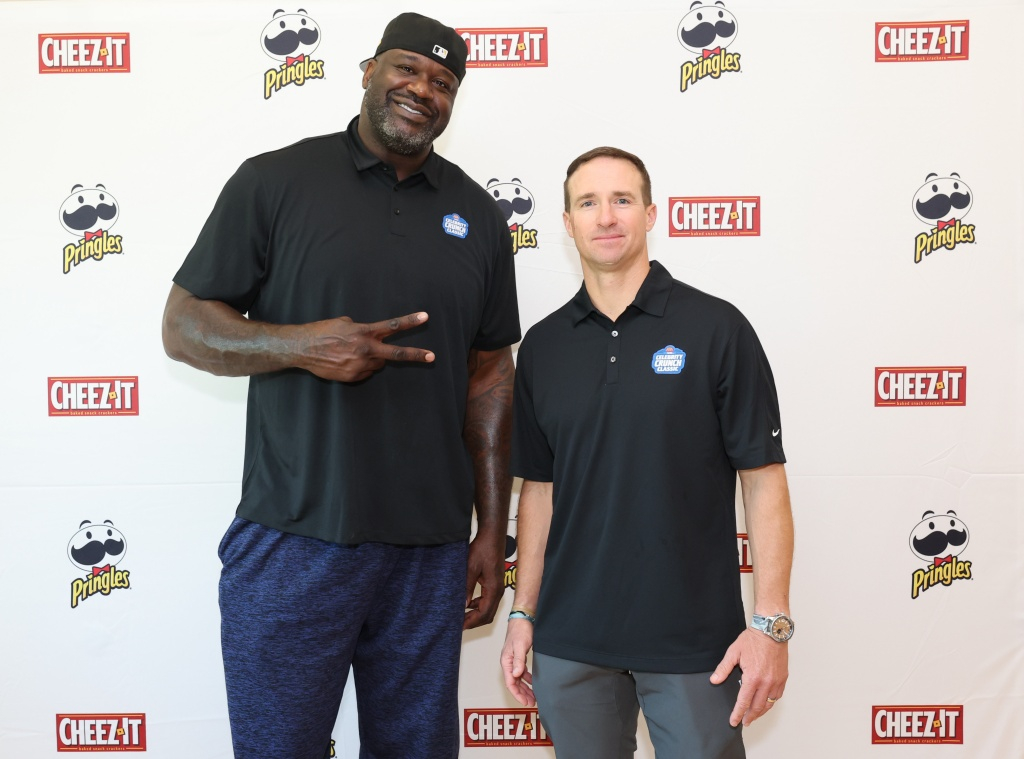 Drew Brees, Shaquille O'Neal 