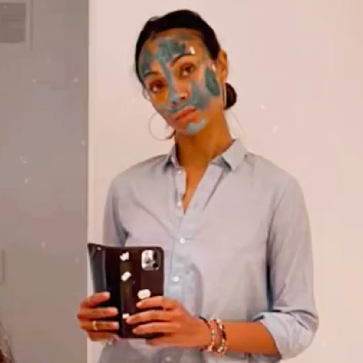 Zoe Saldana's Mom-Life Video With Her 3 Kids Is All Too Relatable