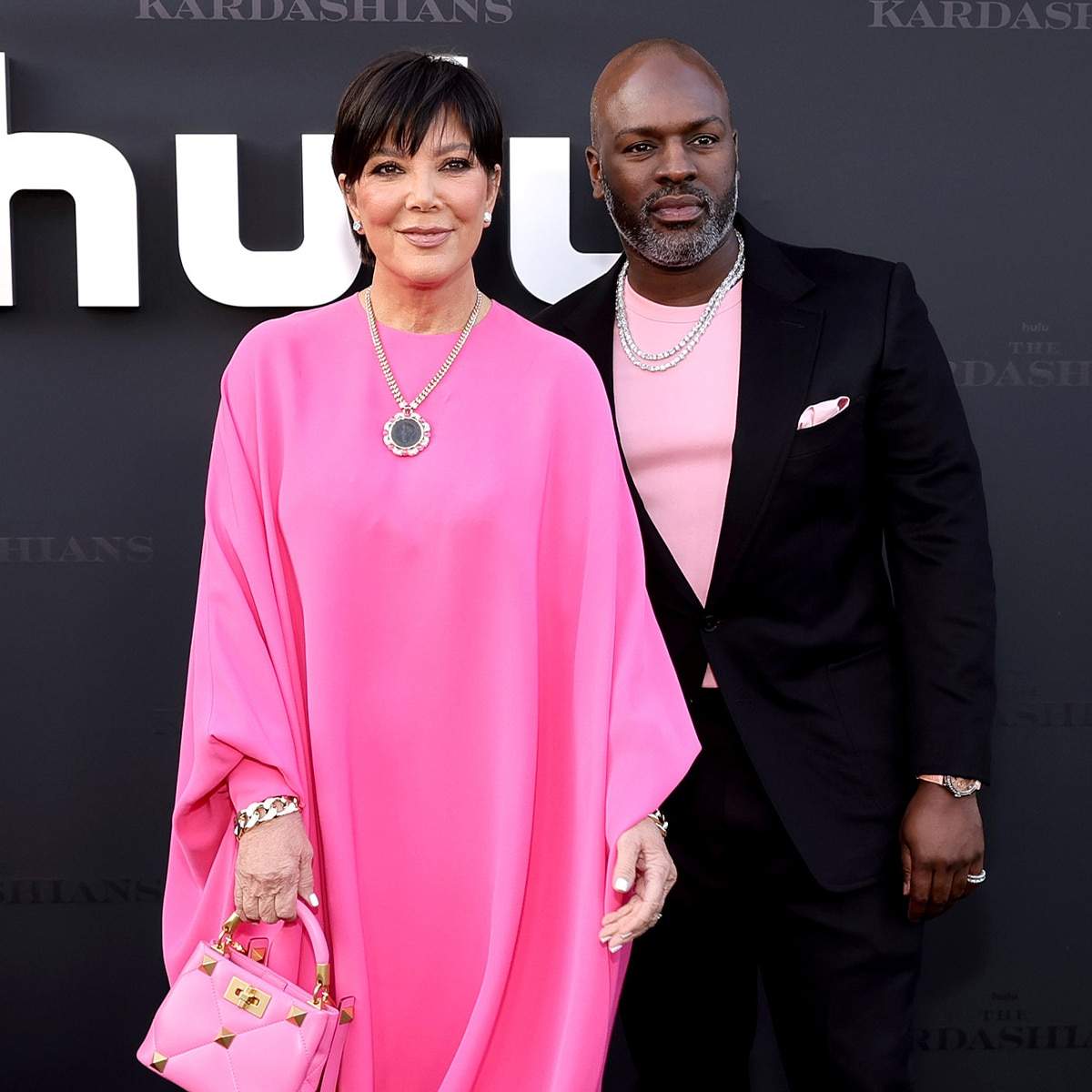 Kris Jenner, Corey Gamble, The Kardashians Premiere