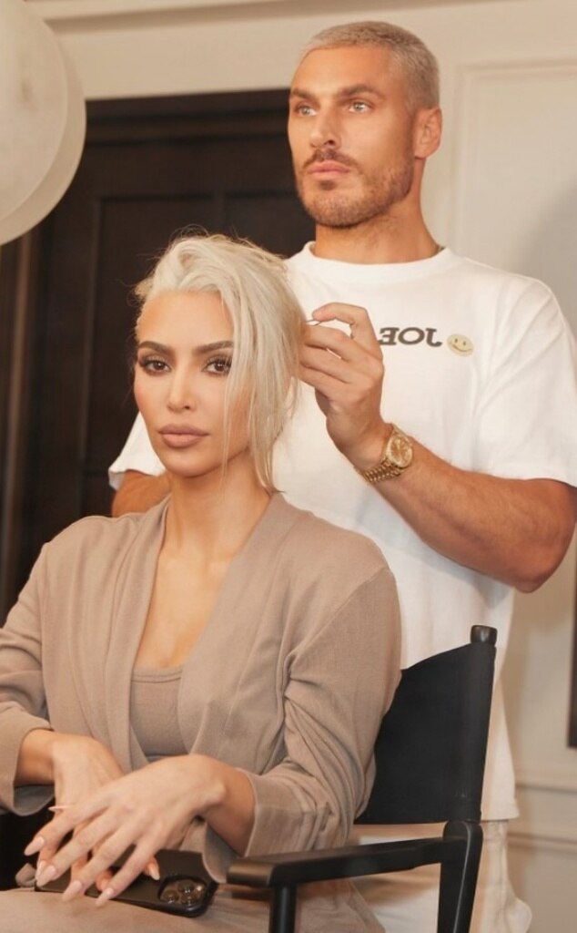 kim kardashian blonde hair