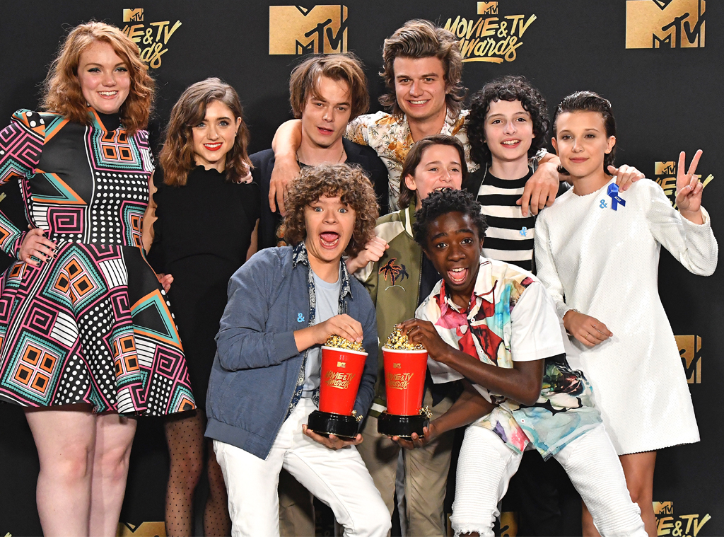 The Stranger Things cast from season one to season four