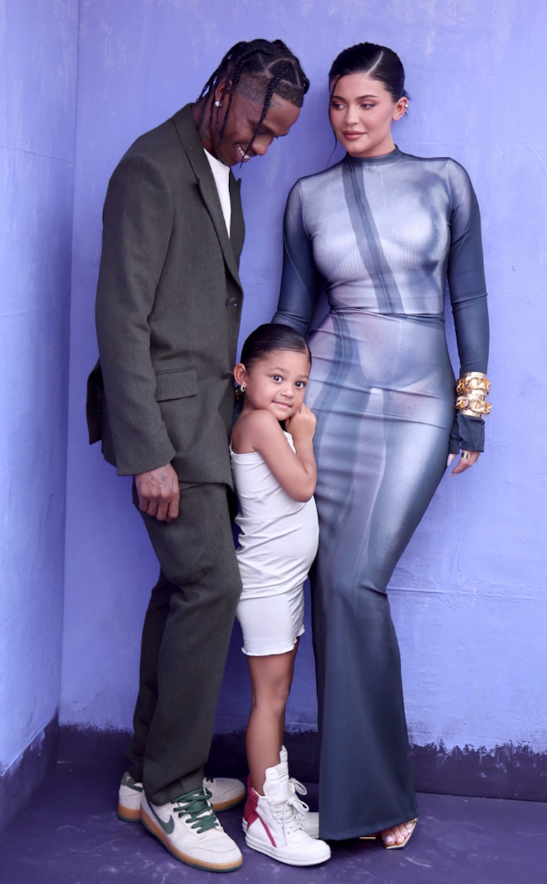 Kylie Jenner, Travis Barker, Stormi Webster, 2022 Billboard Music Awards, Arrivals, Candids