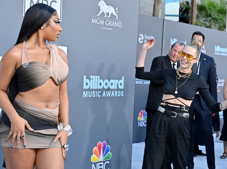 Megan Thee Stallion, Cara Delevingne, 2022 Billboard Music Awards, Candids