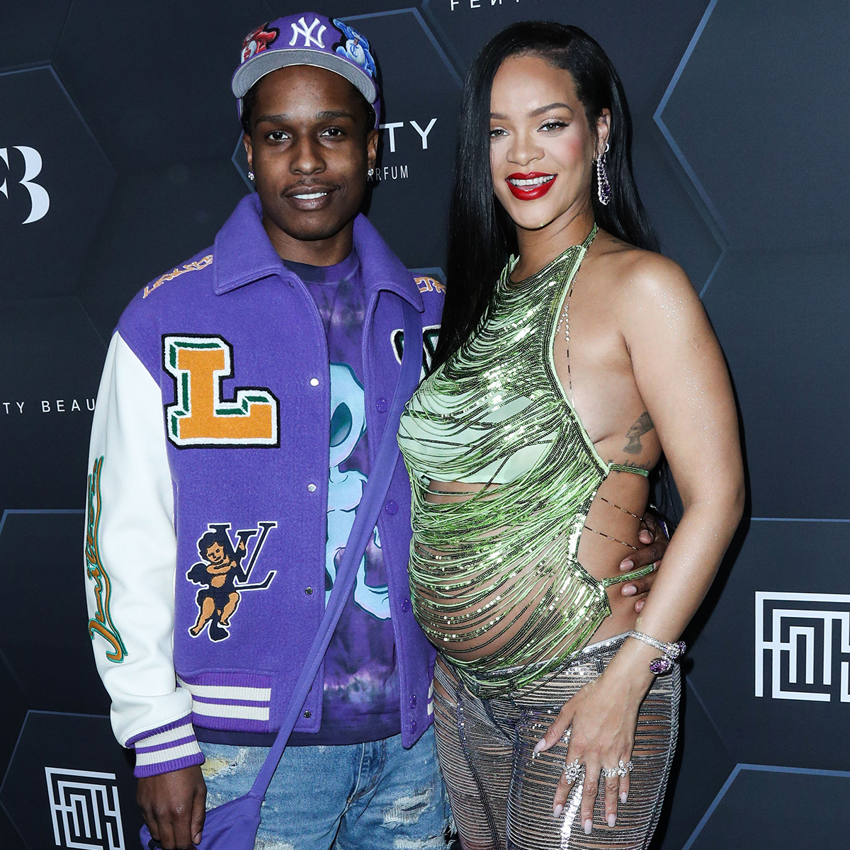 Rihanna and A$AP Rocky Rocks Denim @ Louis Vuitton show in Paris