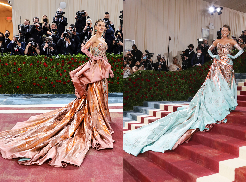 Blake Lively's Versace dress had a transformation on the Met Gala 2022  steps