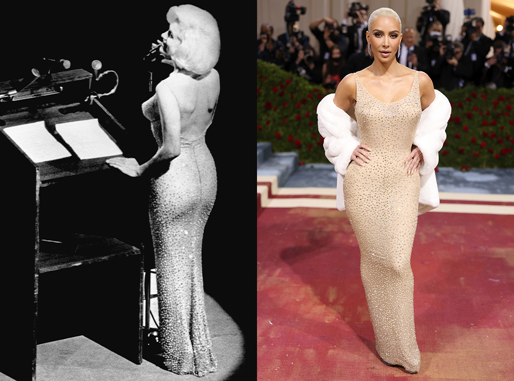 El sacrificio de Kim Kardashian para usar un legendario vestido de Marilyn Monroe en la Met Gala 2022 E! Online - MX