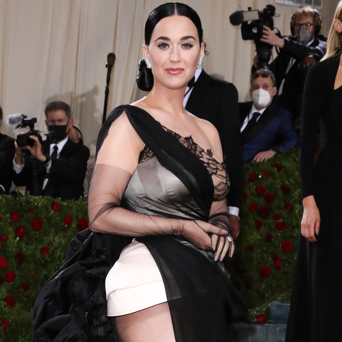 Katy Perry stuns in sexy sheer dress on Met Gala 2022 red carpet
