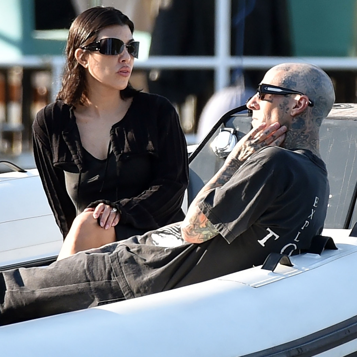 See Kourtney Kardashian and Travis Barker Take Their PDA to Italy