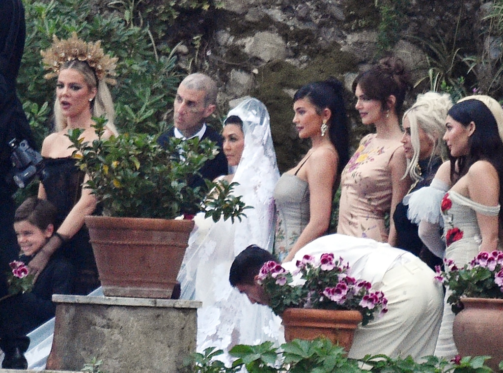 Khloe Kardashian, Kendall Jenner, Kylie Jenner, Kim Kardashian, Wedding Guest, Kourtney Kardashian, Travis Barker, Wedding, Italy