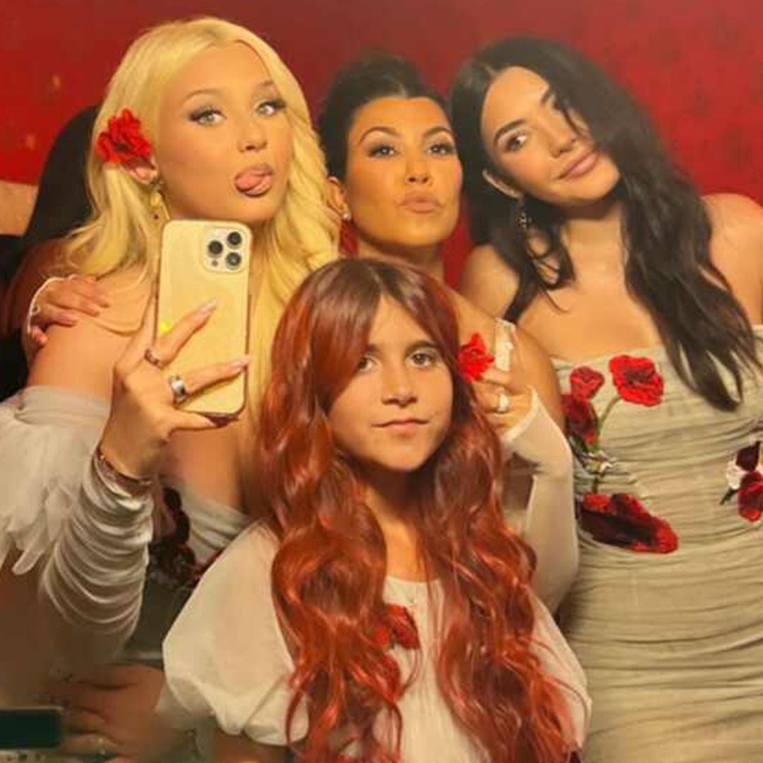 Kourtney Kardashian & Travis Barker's Blended Family Photos