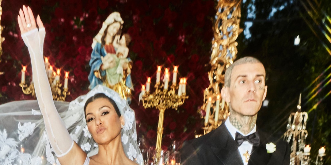 How Kourtney Kardashian Is Embracing Travis Barker's Last Name After Marriage - E! Online.jpg