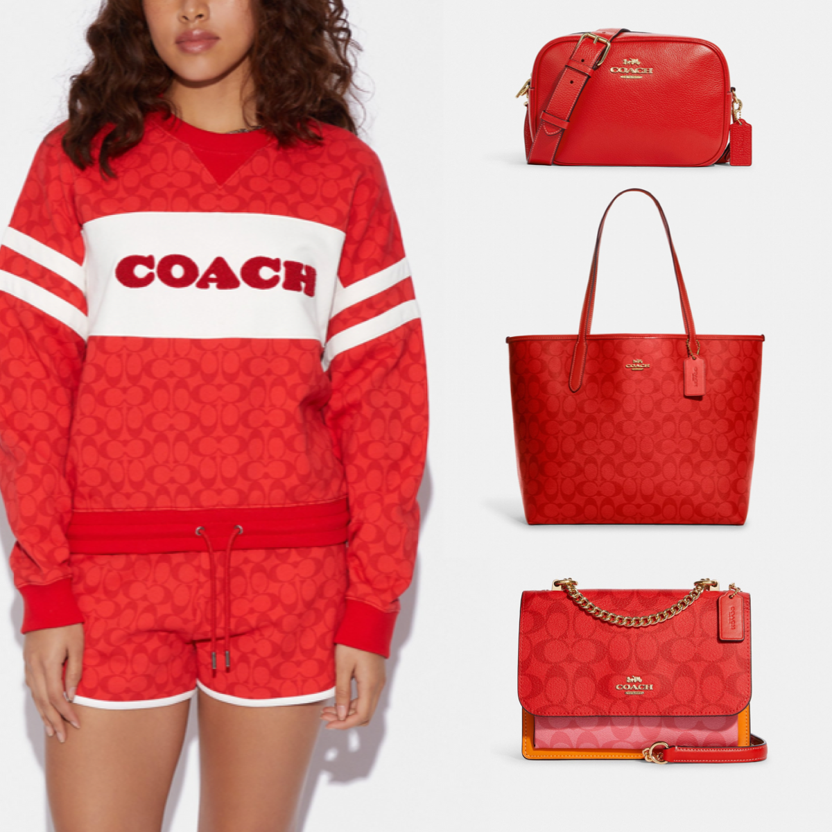 Red Summer Tote: Coach - KC Double Take