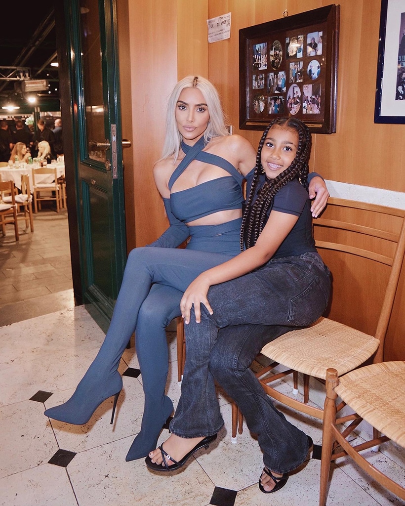 See Kim Kardashian & North West on Adorable Mom-Daughter Date in Italy - E! Online