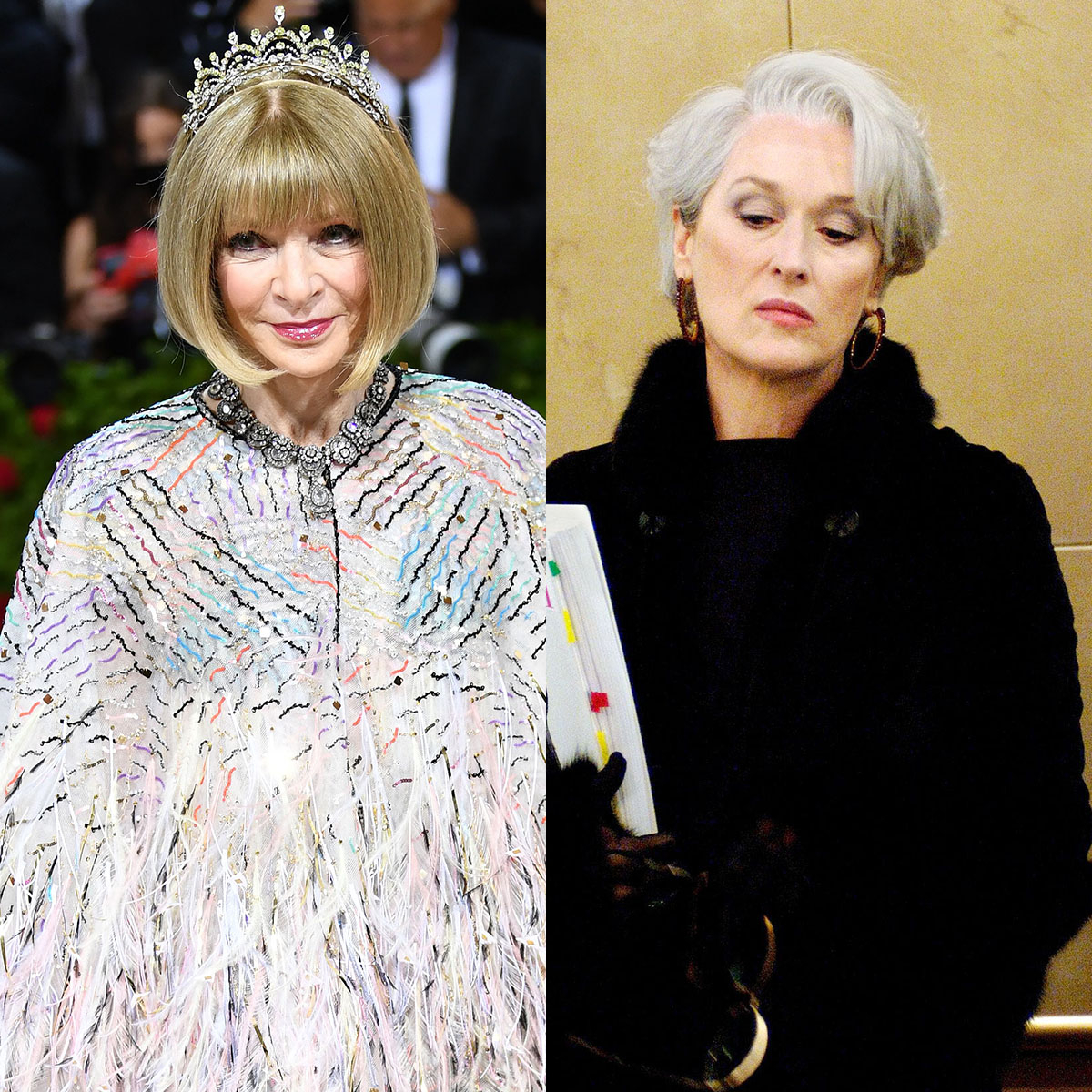 Find Out How Similar Anna Wintour Really Is to Miranda Priestly - E! Online
