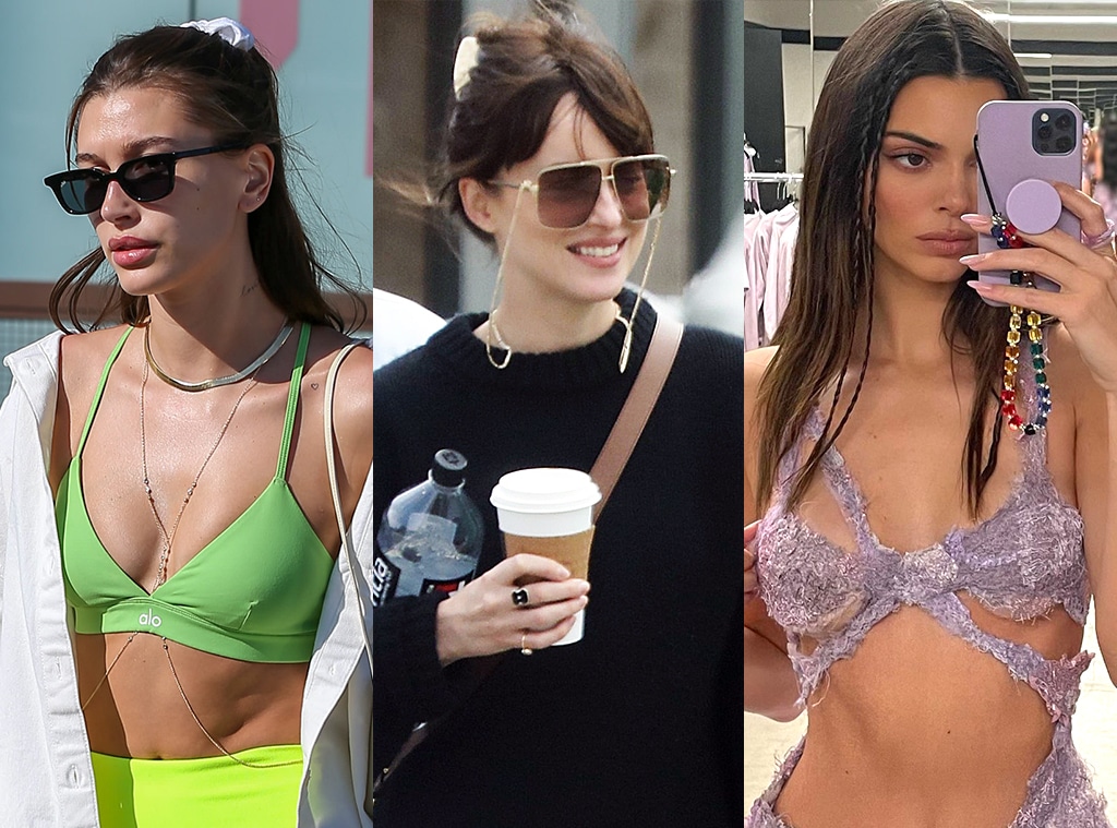 E-Comm: Body, Phone, Sunglasses Chain Trend, Hailey Bieber, Dakota Johnson, Kendall Jenner