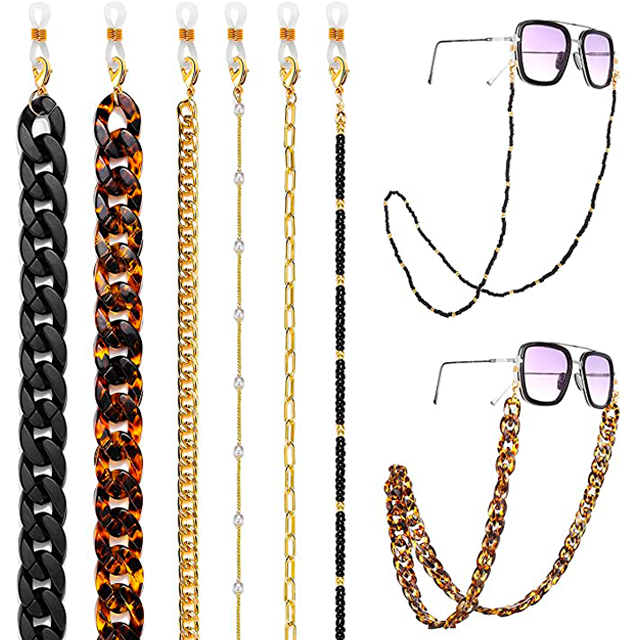 Eyeglass Chains for Women | Colored Beaded Sunglass straps Eyeglass Holder  Sunglasses Cord Cute Sunglasses Chain for Women (colored 14)