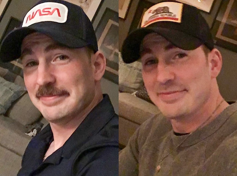 Chris Evans, Facial Hair, Mustache Transformation