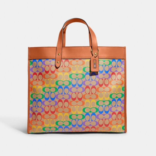 Silk handbag Coach Multicolour in Silk - 26536536