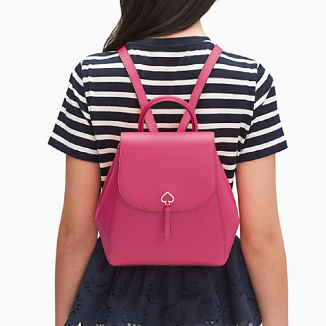 Kate Spade Ella Large Puffy Backpack Pink Color NWT Women