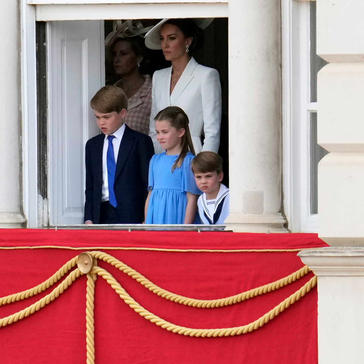 Prince George, Princess Charlotte, and Prince Louis at Queen’s Jubilee