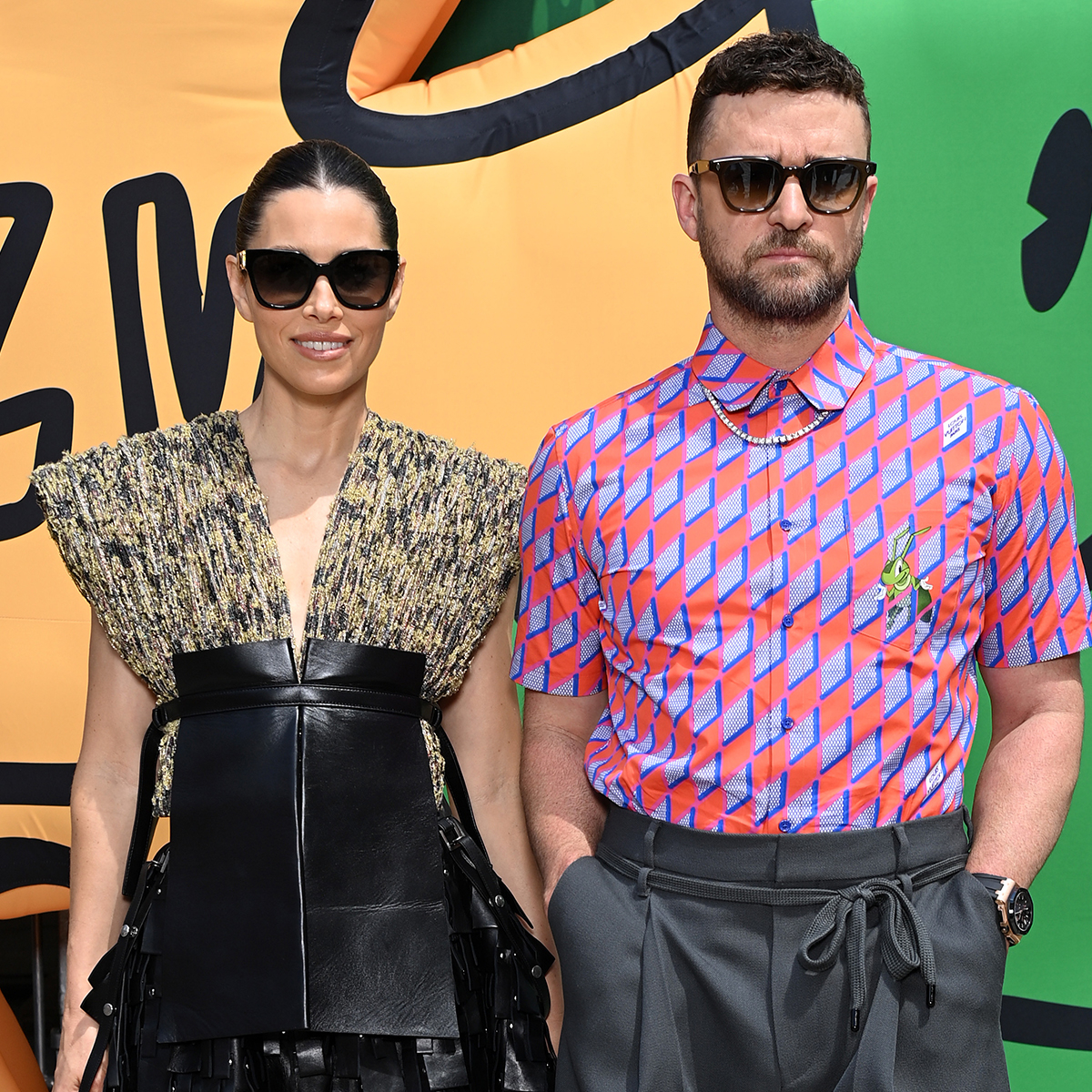 Justin Timberlake and Jessica Biel in Louis Vuitton - Louis