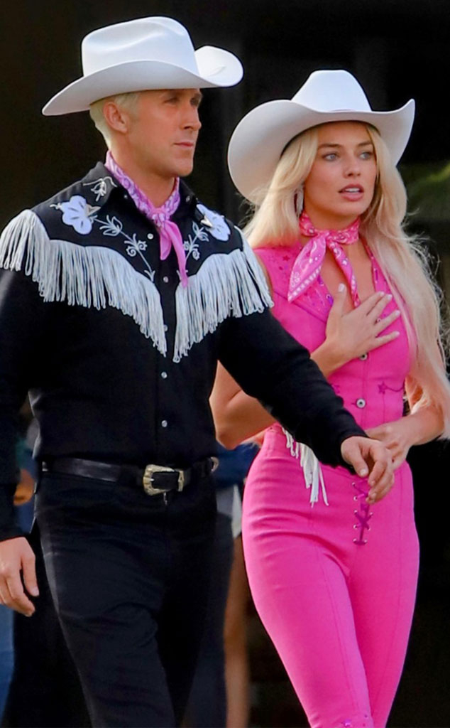 Margot Robbie & Ryan Gosling Transform Into Cowboy Barbie & Ken While  Filming 'Barbie' Movie (Photos): Photo 4780055, Barbie, Greta Gerwig,  Margot Robbie, Ryan Gosling Photos