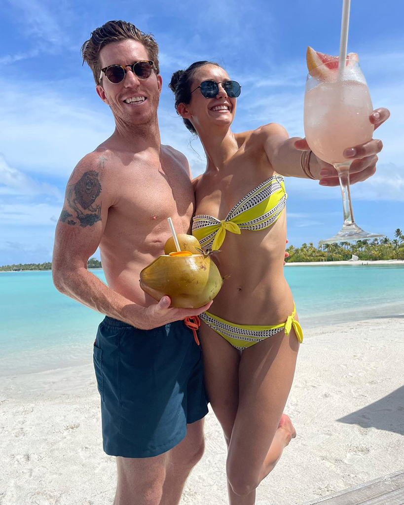 Nina Dobrev, Shaun White, vacation, Maldives, Instagram