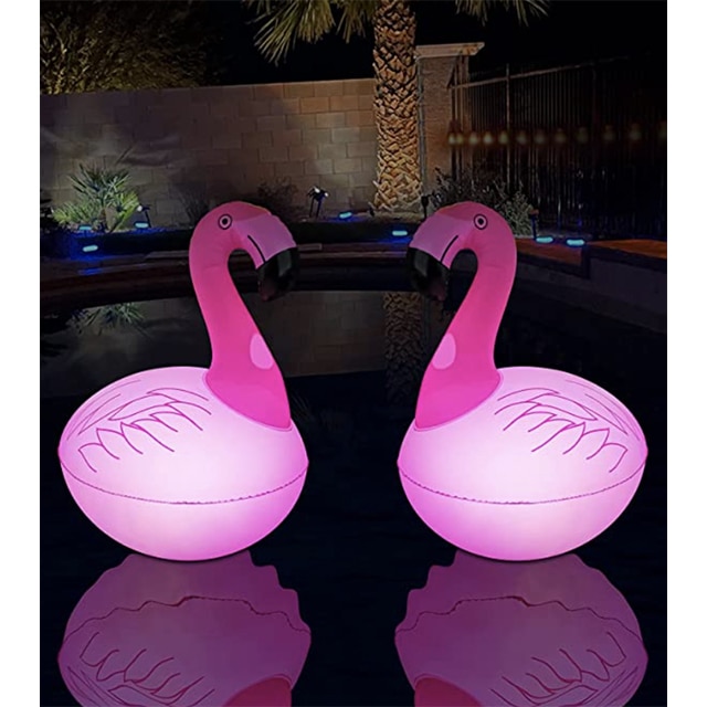 Gourmet Art 2-Piece Flamingo 20 oz. Durable Acrylic Plastic Wine