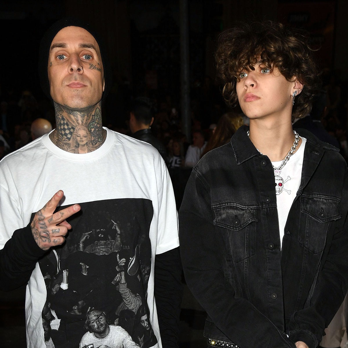 Travis Barker and Kourtney Kardashian Celebrate Landon s Graduation