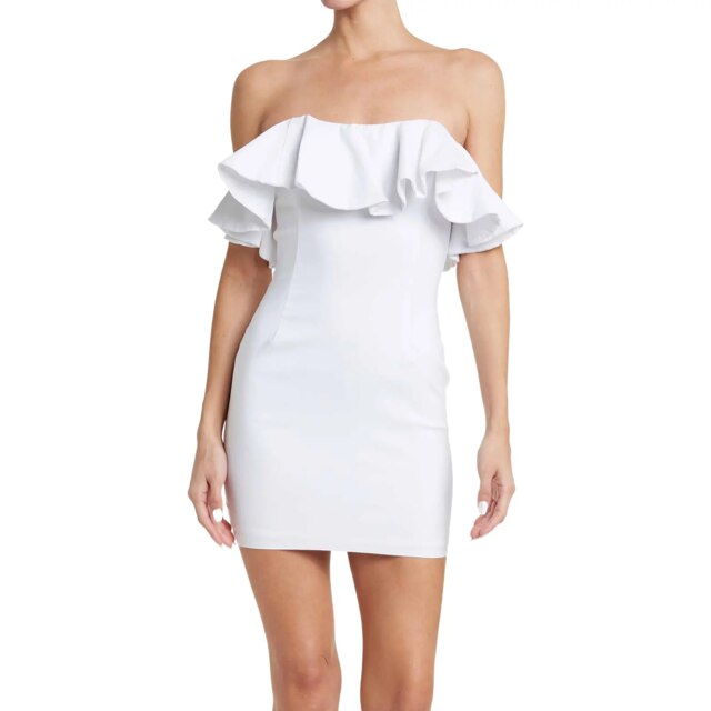 guess leah off shoulder dress