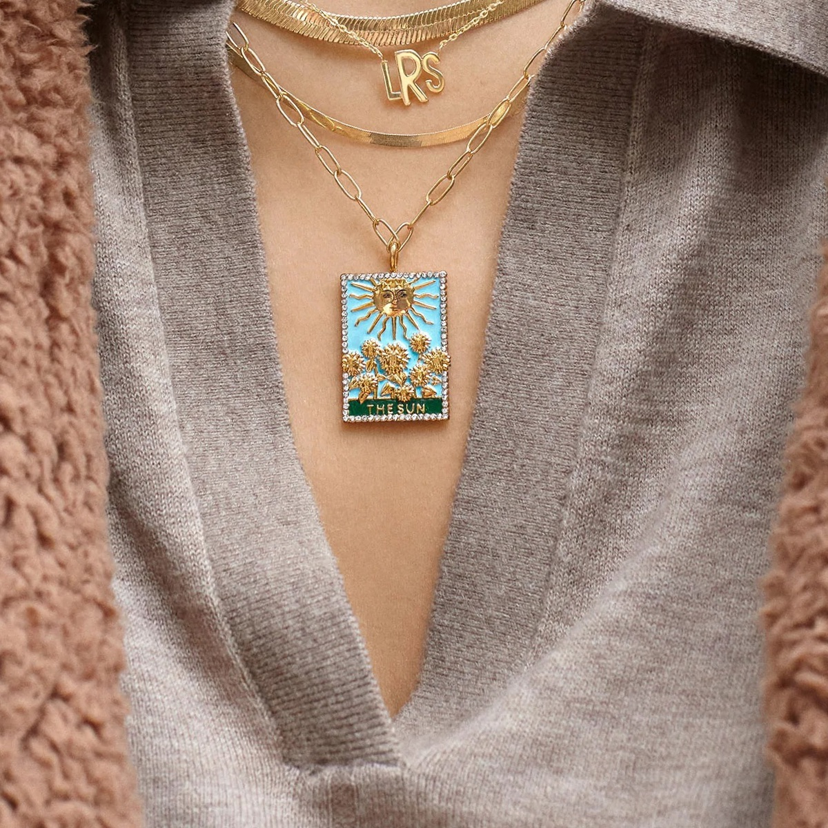 【TATIANA】Star Mirrorball Necklace☆追跡付 Tanzine Aura Quartz Crystal Necklace | Magician Stone Sacred
