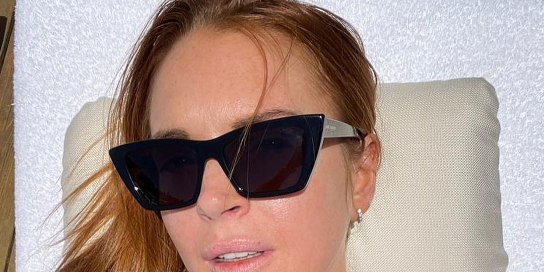Lindsay Lohan Looks Totally Grool in Blue Bikini on Trip After Bader Shammas Wedding - E! Online.jpg