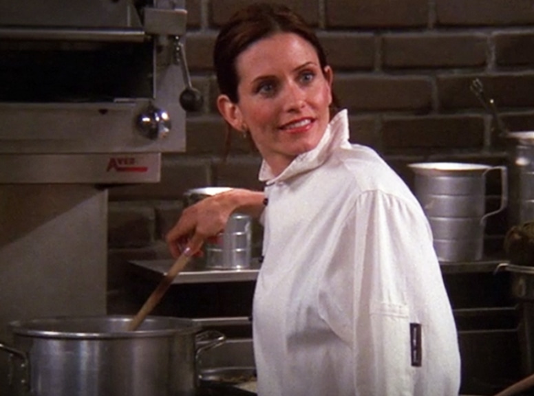 Courteney Cox in Friends, Fictional Chefs