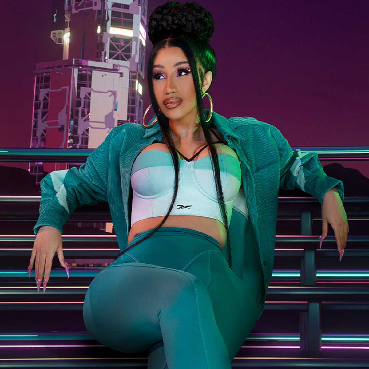 Cardi b 2025 wearing reebok