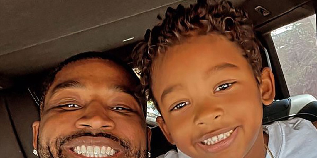 Tristan Thompson Twins With 5-Year-Old Son Prince in Car Selfie - E! Online.jpg