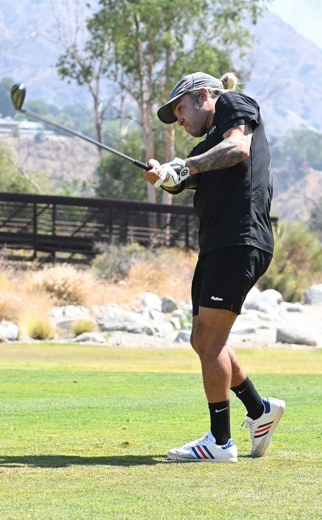 Pete Wentz wears a LA Rams baseball hat Featuring: Pete Wentz