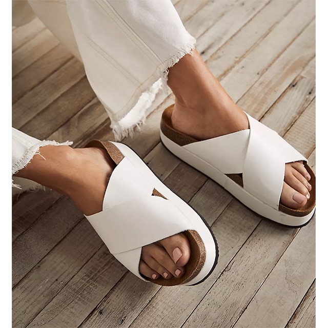 Buy Free People Colette Sandal - Bone At 60% Off