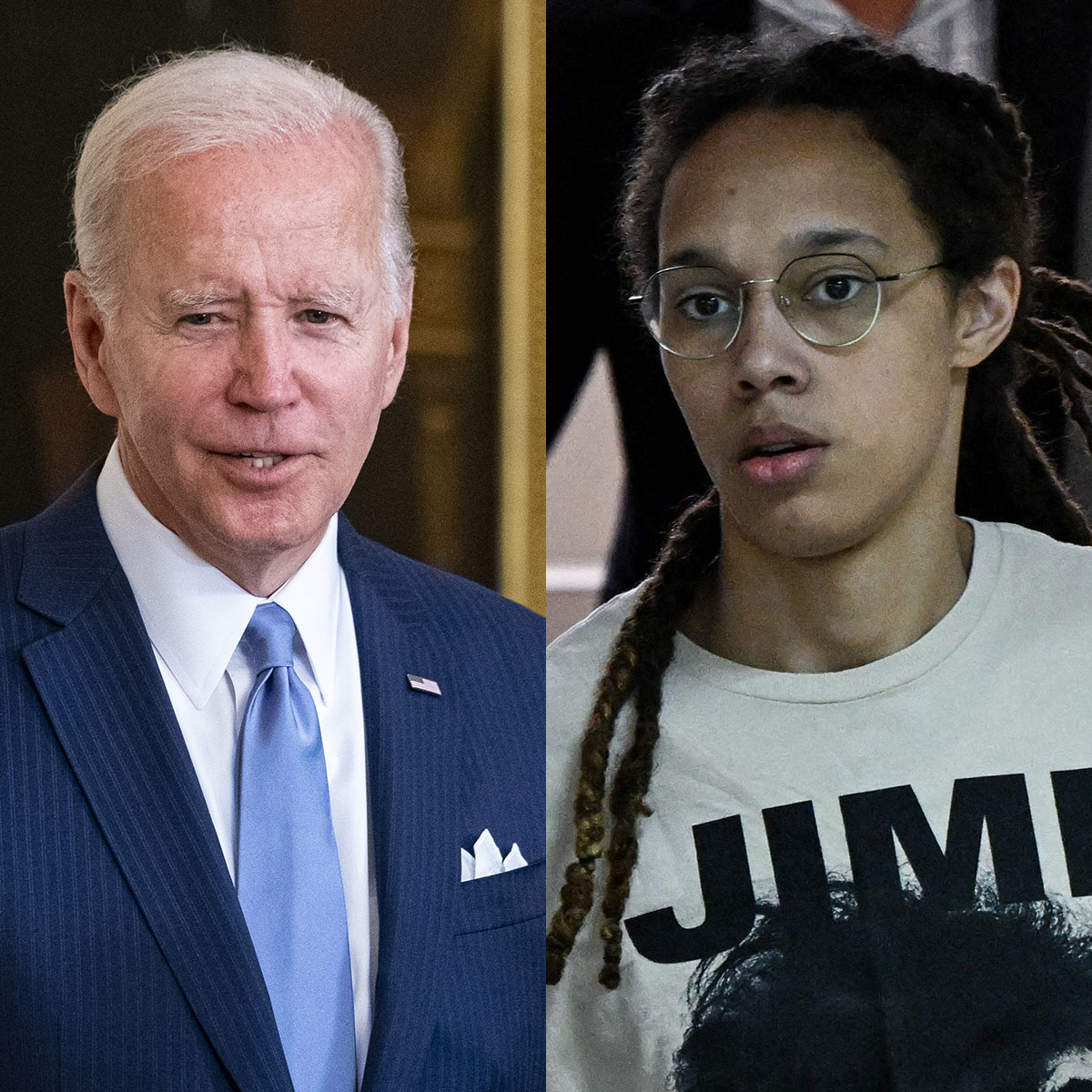 President Biden Calls Brittney Griner's Wife After WNBA Star's Letter(00)