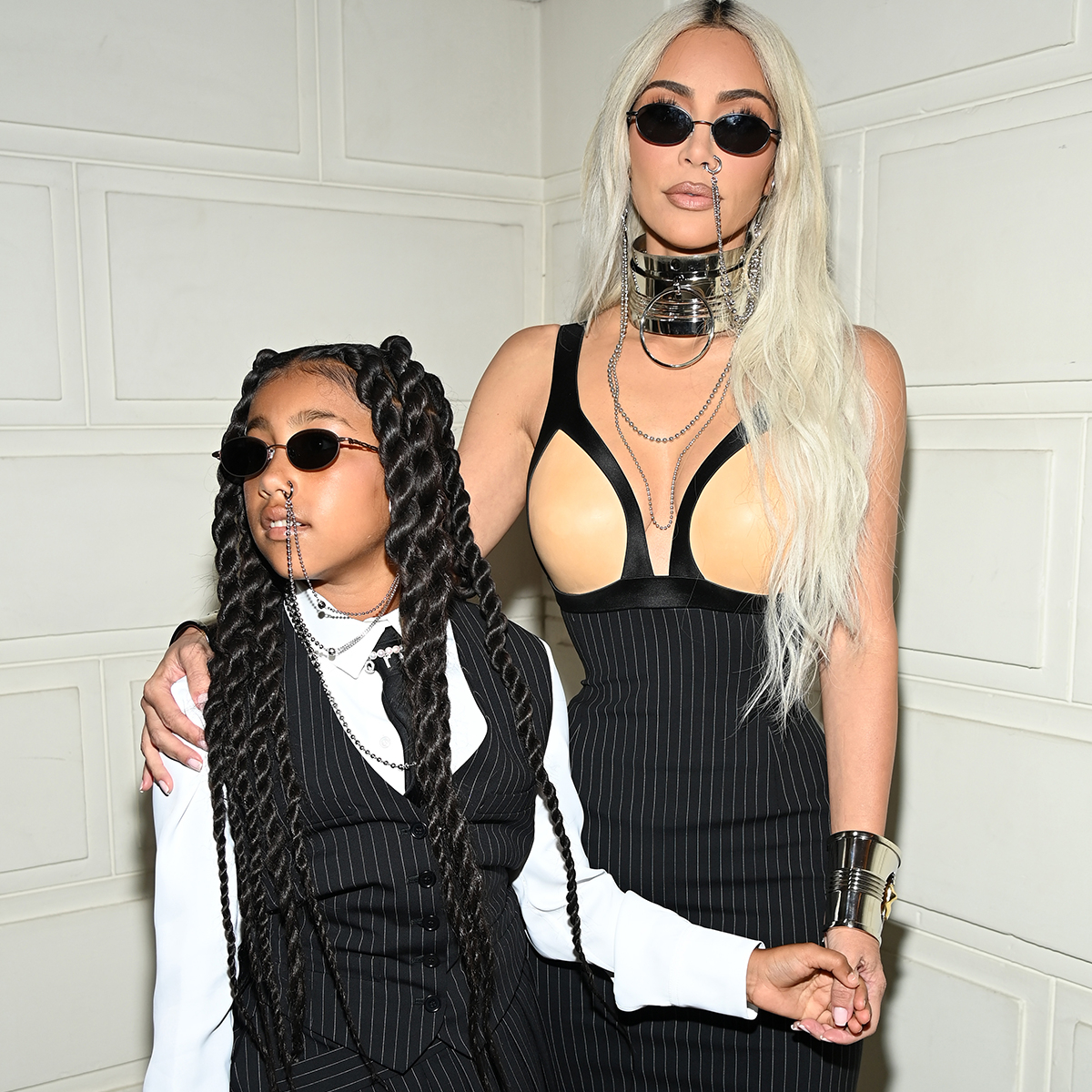 Kim Kardashian & North West Looked Like Twins in Vintage Chanel at