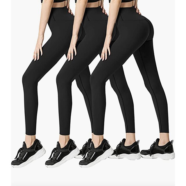 FULLSOFT Womens Knee Length Leggings-High Waisted Capri Pants Biker Shorts  For Women Yoga Workout Exercise Short Casual Summer