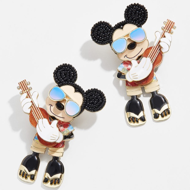 Baublebar Snorkel Minnie Mouse and Mickey Mouse Disney Earrings Gold