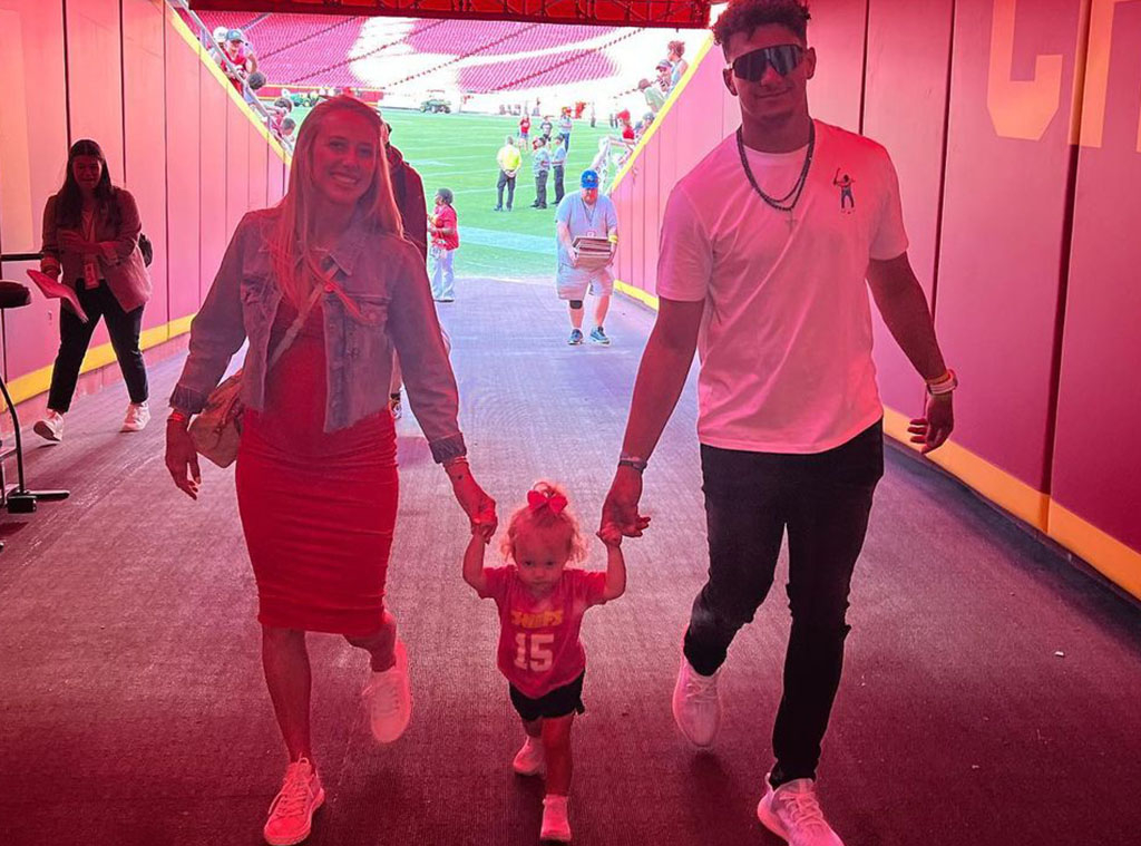 Pregnant Brittany Mahomes Smiles at Game with Daughter Sterling
