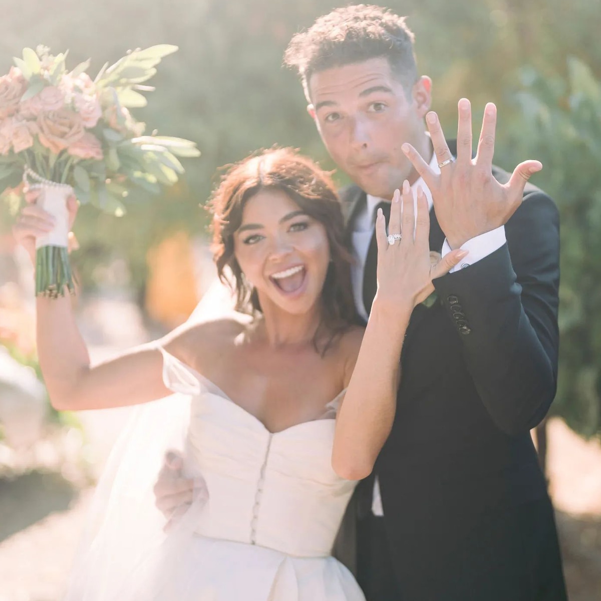 See Photos From Sarah Hyland and Wells Adams Wedding